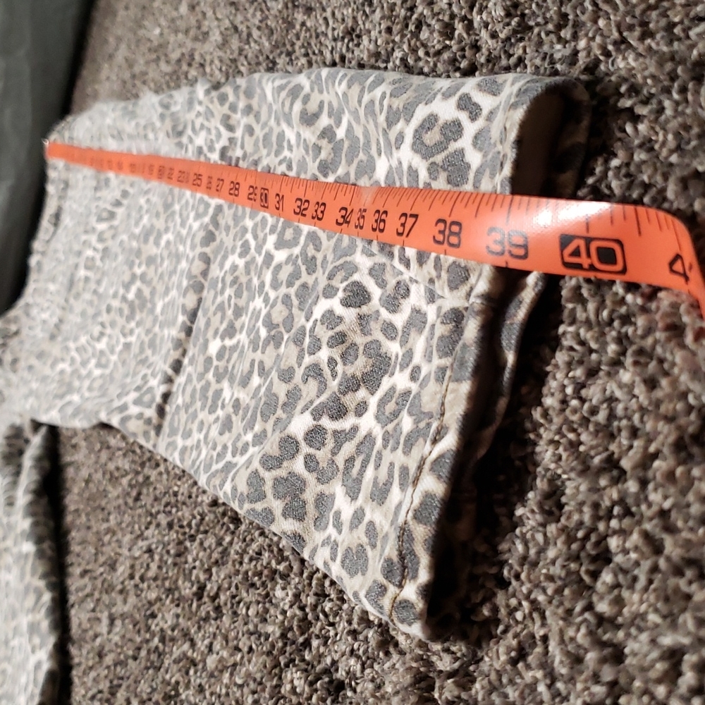 AMERICAN EAGLE Hi-Rise Stretch Jegging Leopard Print Skinny Women's Size 18 - Picture 10 of 13